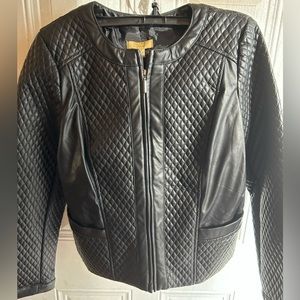 NWT Valerie Stevens faux leather jacket